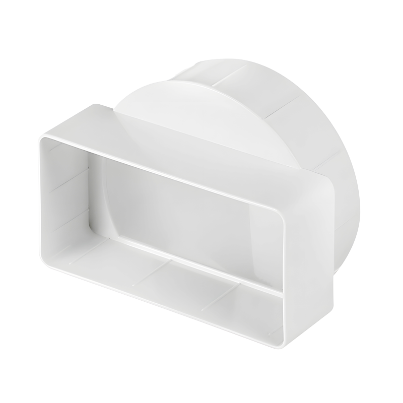 Flat to round duct connector – short version